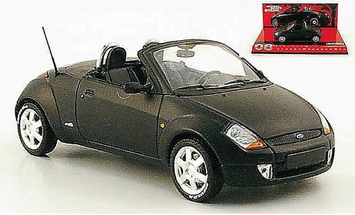 Ford Street Ka Cabriolet 1/43 Minichamps mat zwart 2003 modelauto