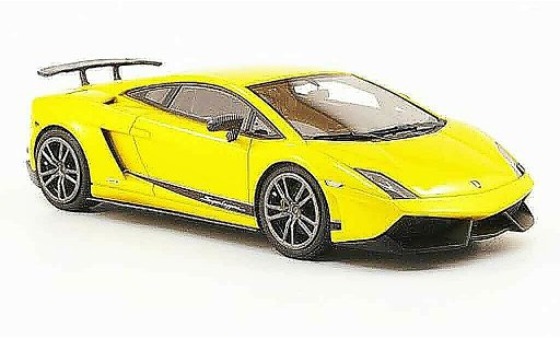 Lamborghini Gallardo LP570-4 1/43 Look Smart superleggera geel 2010 modelauto