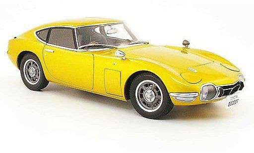 Toyota 2000 GT 1967 1/18 Autoart coupe gold modelauto