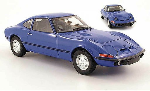 Opel GT GT/J 1/18 Minichamps j 1900 blauw 1970 modelauto