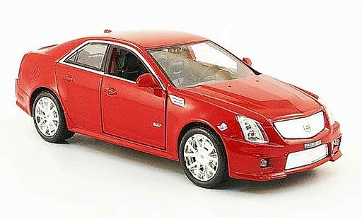 Cadillac CTS V 1/43 Luxury Die Cast rood 2009 modelauto
