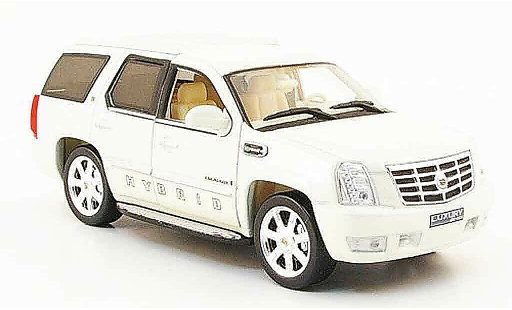 Cadillac Escalade hybrid 1/43 Luxury Die Cast wit 2009 2010 modelauto