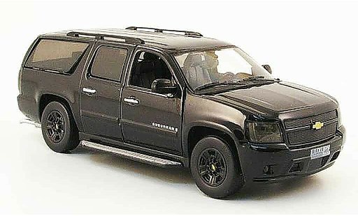 Chevrolet Suburban special edition 1/43 Luxury Die Cast zwart Blackout 2009 2010 modelauto