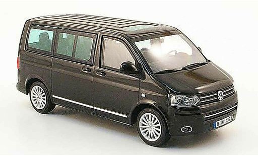 Volkswagen T5 T5 GP 1/43 Minichamps Multivan zwart 2009 modelauto