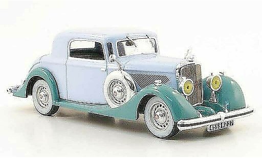 Panhard 6 CS Base 1/43 IXO (Faut-Cabriolet) blauw/mintgroen 1935 modelauto