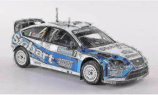Ford Focus RS WRC 1/43 IXO 07 No.7 Stobart Rally Zweden 2008 Galli/Bernacchini modelauto