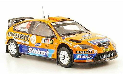 Ford Focus RS WRC 1/43 IXO 08 No.6 Stobart Rally Norwegen 2009 modelauto