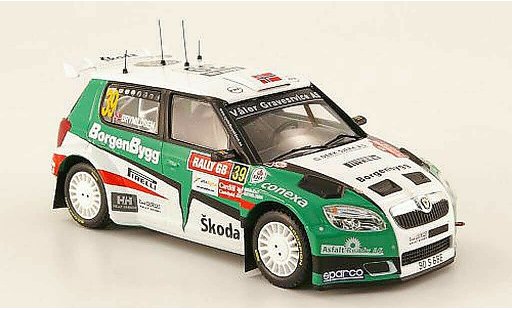 Skoda Fabia S2000 1/43 IXO No.39 Rally Groot-Brittanni&Atilde;&laquo; 2009 Brynildsen/Giraudet modelauto