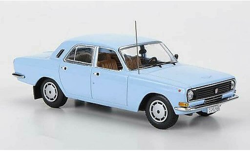 Gaz M24 24-10 1/43 IST Models 10 blauw 1985 modelauto