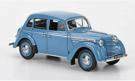 Moskwitsch 400 Base 1/43 IST Models blauw 1954 modelauto
