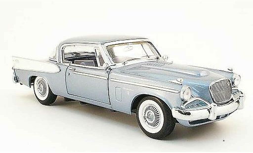 Studebaker Hawk Base 1/18 Yat Ming golden blauw grijs wit dak 1958 modelauto