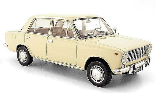 Lada 1200 Base 1/18 IST Models beige 1971 modelauto
