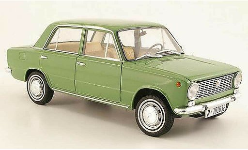 Seat 124 Base 1/18 IST Models grijs/groen 1969 modelauto