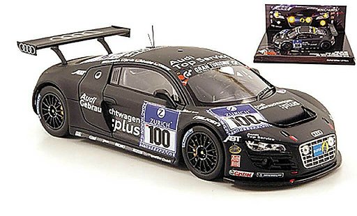 Audi R8 lms 1/43 Minichamps No.100 Team Abt 24h Nurburgring 2010 modelauto
