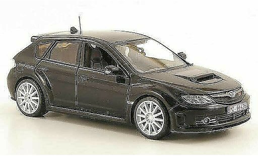 Subaru Impreza WRX 1/43 Kyosho STI zwart RHD Testfahrzeug Nurburgring 2008 modelauto