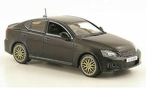 Lexus IS IS-F 1/43 Kyosho F zwart/matzwart LHD Testfahrzeug Nurburgring modelauto