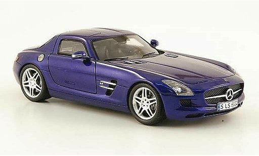 Mercedes B Coupe 1/43 Spark AMG blauw 2009 modelauto