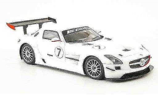 Mercedes SLS GT3 1/43 Spark AMG No.7 wit 2010 modelauto