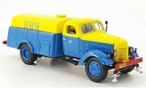 Zis 150 Base 1/43 DIP Models PM-8 Strassenreinigroeng blauw/geel modelauto