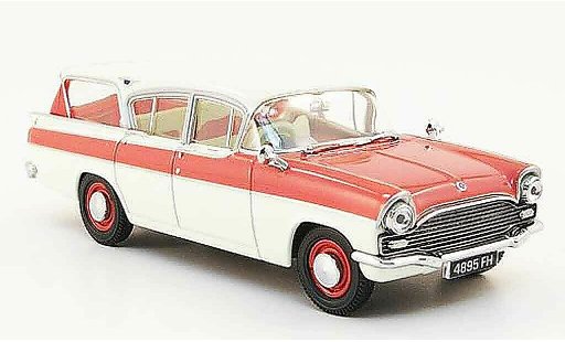Opel Cresta Base 1/43 Oxford Friary Estate roze wit modelauto
