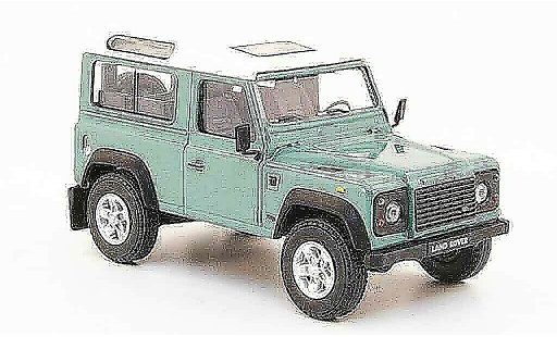 Land Rover Defender Base 1/43 Cararama groen wit modelauto