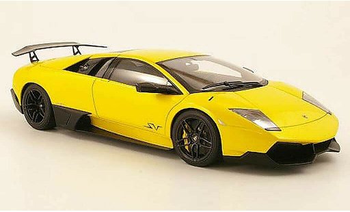 Lamborghini Murcielago LP670 1/18 Autoart 4 SV geel 2009 modelauto