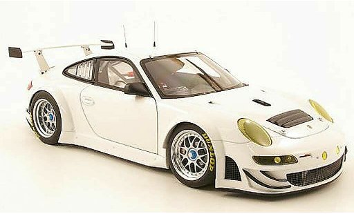 Porsche 911 GT3 RSR 1/18 Autoart 2009 wit plain body modelauto