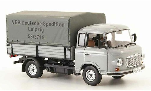 Barkas B 1000 plateau 1/43 IST Models laadbak VEB Deutsche Spedition Leipzig modelauto