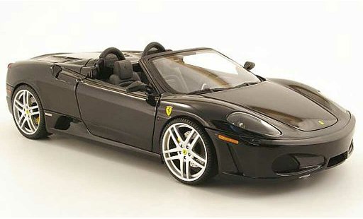 Ferrari F430 spider 1/18 Hot Wheels zwart seal modelauto