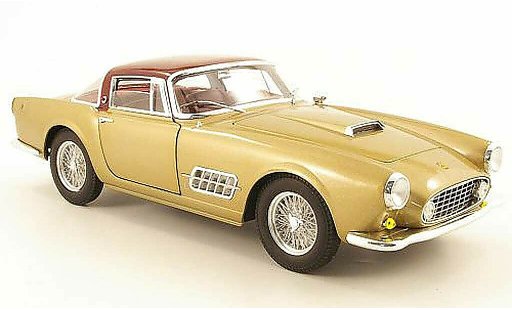 Ferrari 410 Coupe 1/18 Hot Wheels Elite superamerica or/rood 1956 modelauto