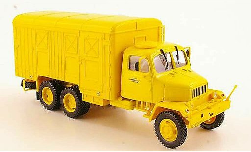 Praga V3S Kasten 1/43 Abrex bestelwagen geel Telekom modelauto