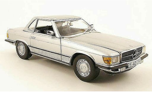 Mercedes 350 Base 1/18 Sun Star (r107) hardtop grijs metallized 1977 modelauto