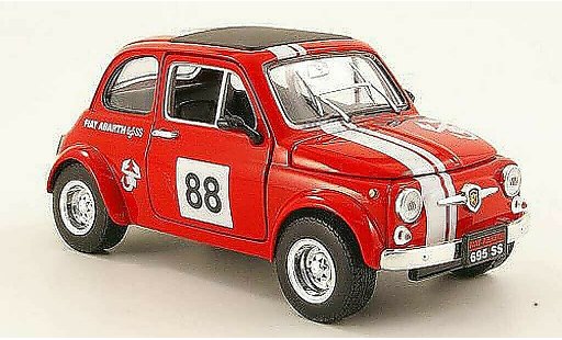 Fiat 500 Abarth 1/18 Mondo Motors 695ss rood no.88 modelauto