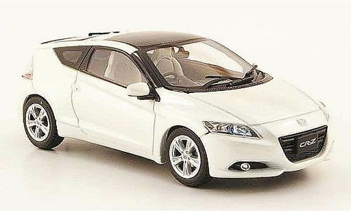Honda CR-Z Base 1/43 Ebbro wit RHD modelauto
