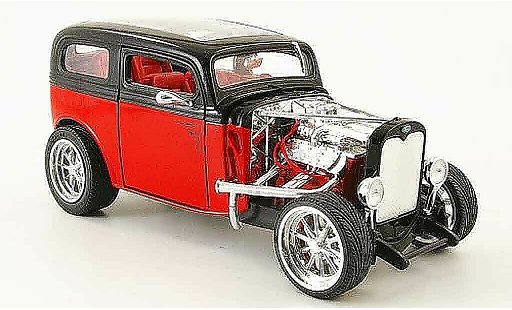Ford Model A Custom 1/18 Yat Ming rood/zwart 1931 modelauto