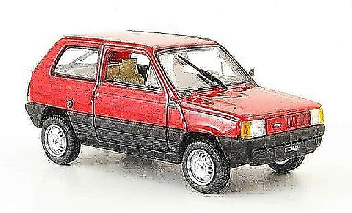 Fiat Panda Base 1/43 Norev rood 1980 modelauto