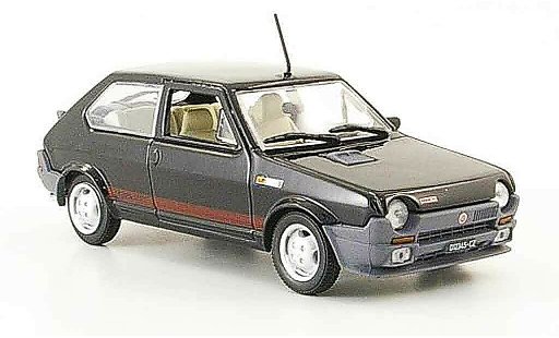 Fiat Ritmo Abarth 1/43 Norev zwart 1981 modelauto