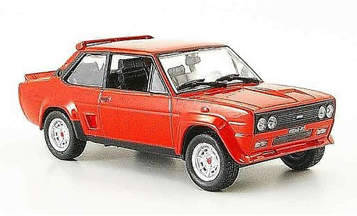 Fiat 131 Abarth 1/43 Norev Rally rood 1976 modelauto