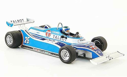 Talbot F1 Base 1/43 Spark Ligier JS17 No.25 J. P.Jarier GP Long Beach 1981 modelauto