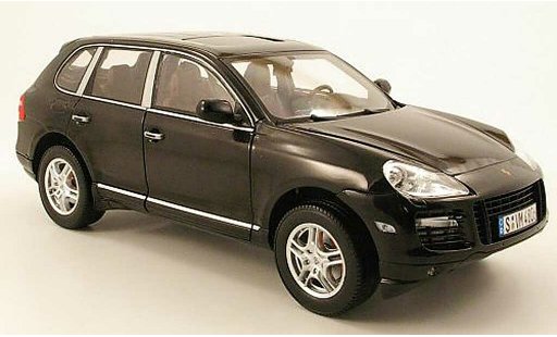 Porsche Cayenne Turbo 1/18 Norev i zwart 2007-2010 modelauto