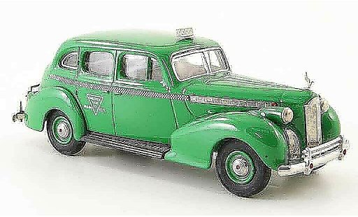 Packard Super 8 Sedan 1/43 Rextoys Taxi groen Checker Cab 1940 modelauto