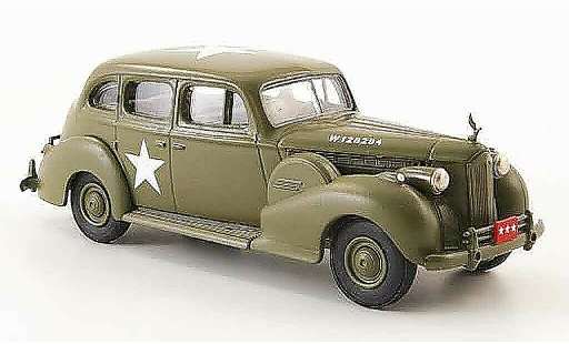 Packard Super 8 Sedan 1/43 Rextoys US Army olijfgroengroen 1940 modelauto
