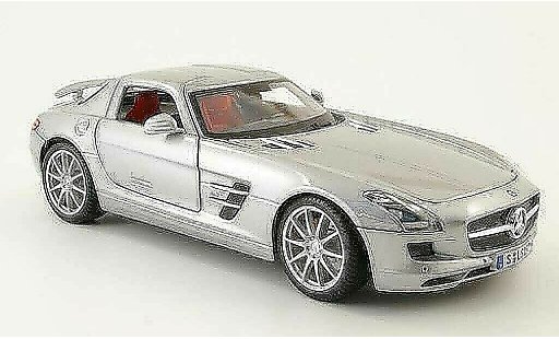 Mercedes SLS Coupe 1/18 Maisto coupe amg (c197) grijs 2010 modelauto