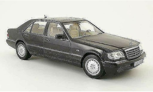 Mercedes Classe S Base 1/18 Norev S 320 (w140) zwart 1994 modelauto