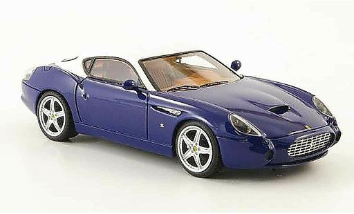 Ferrari 575 GTZ 1/43 Look Smart zagato blauw wit modelauto