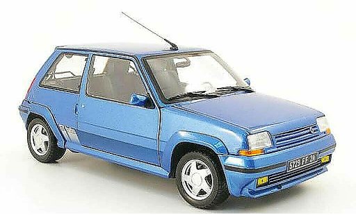 Renault 5 Turbo 1/18 Norev GT blauw 1988 modelauto