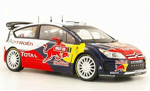 Citroen C4 WRC 2009 1/18 Norev No.1 Total / Red Bull S.loeb / D.Elena Rally GB modelauto