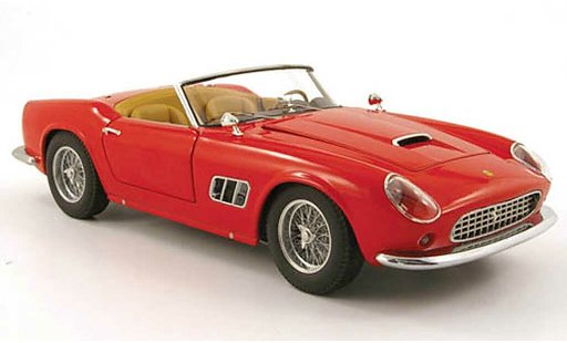 Ferrari 250 GT California 1/18 Hot Wheels spider rood modelauto