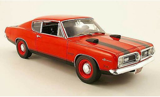 Plymouth Barracuda 1969 1/18 Highway 61 440 rood modelauto
