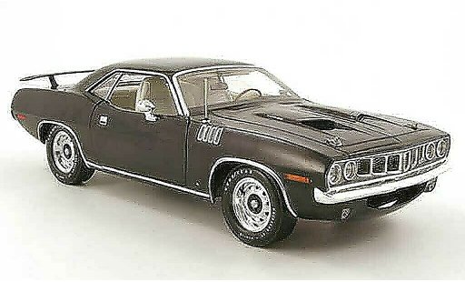 Plymouth Cuda 1971 1/18 Highway 61 383 zwart modelauto